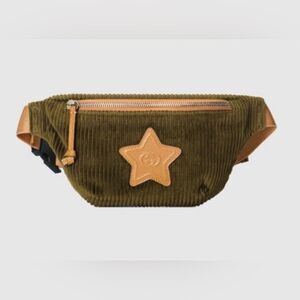 Gucci Olive Green and Tan Belt Bag